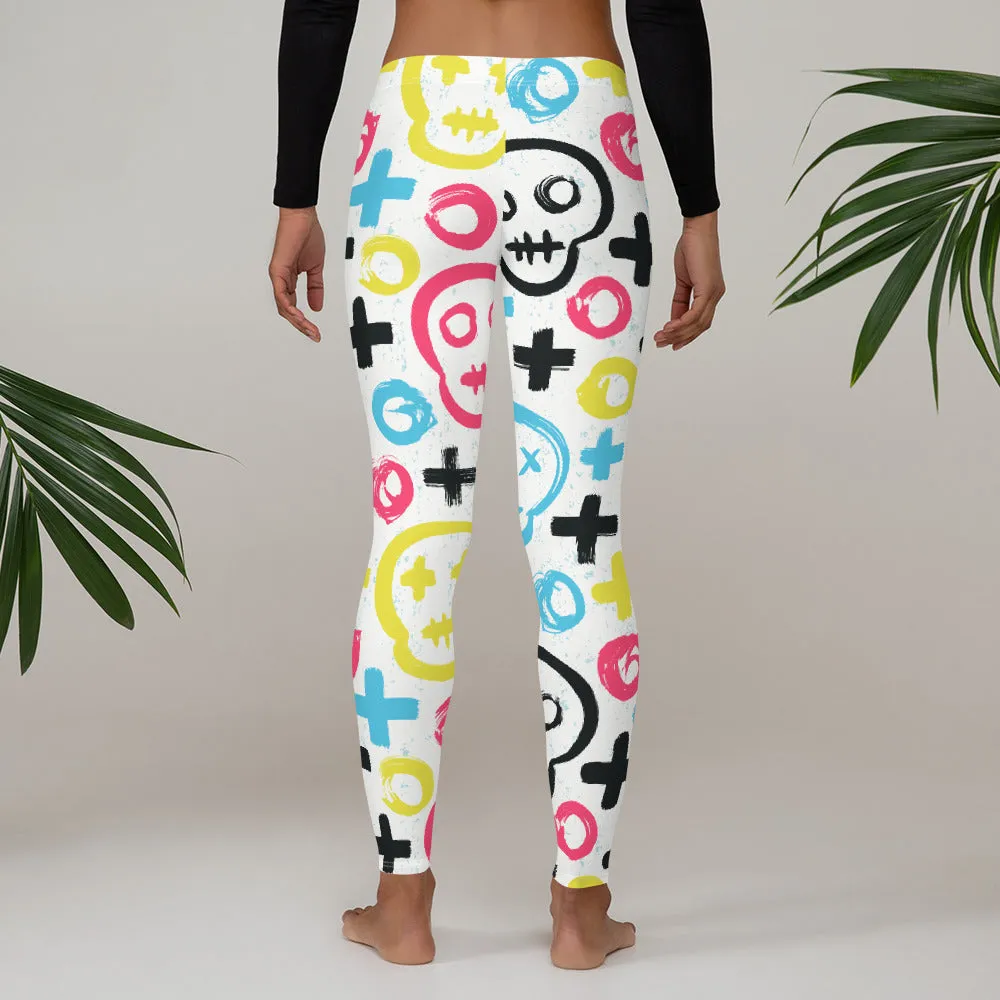 Skull Doodle Leggings