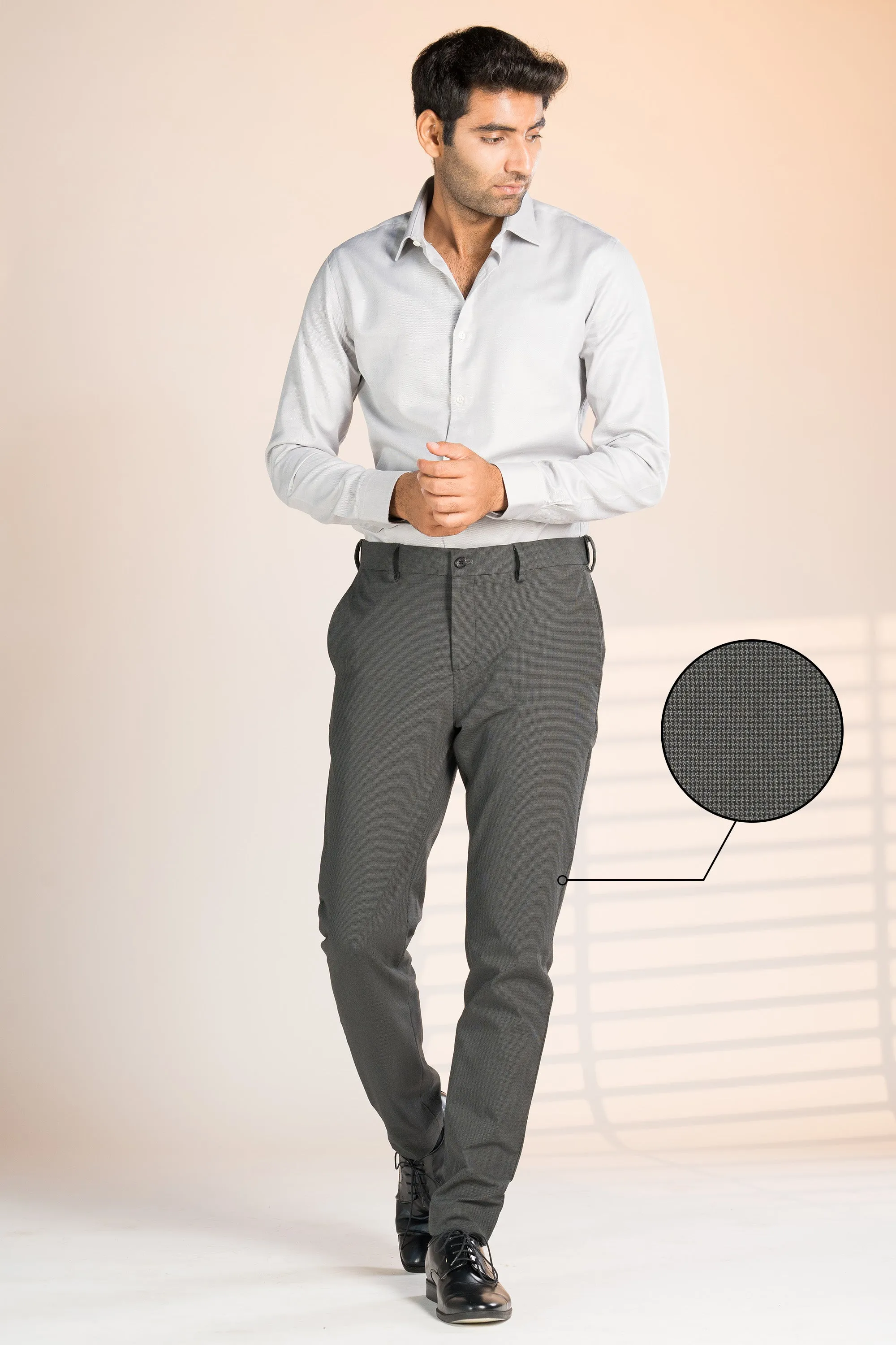 Slate Grey Houndstooth Pants