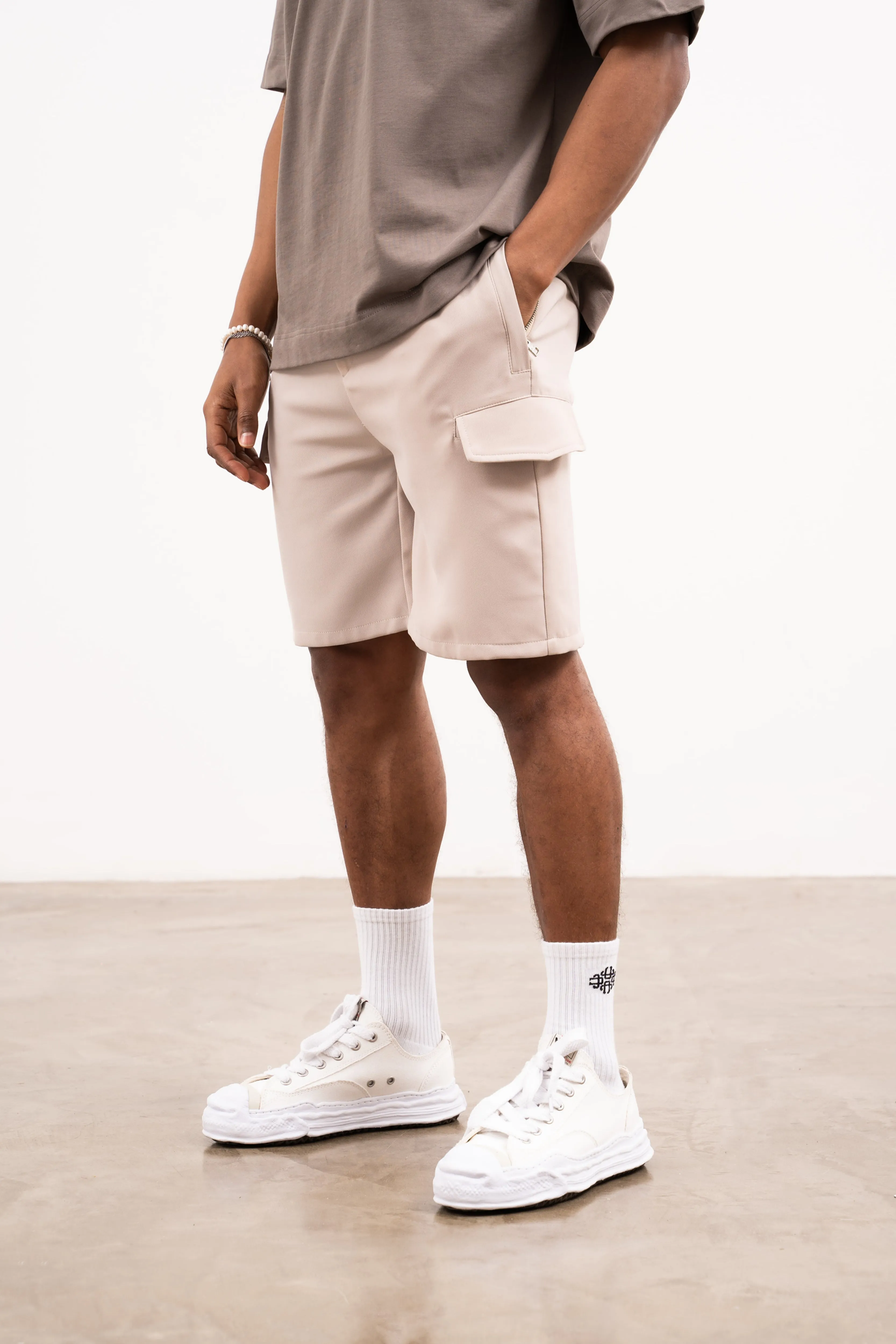 SMART CARGO SHORT - BEIGE