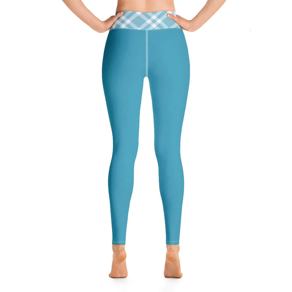 Teal Blue Yoga Leggings