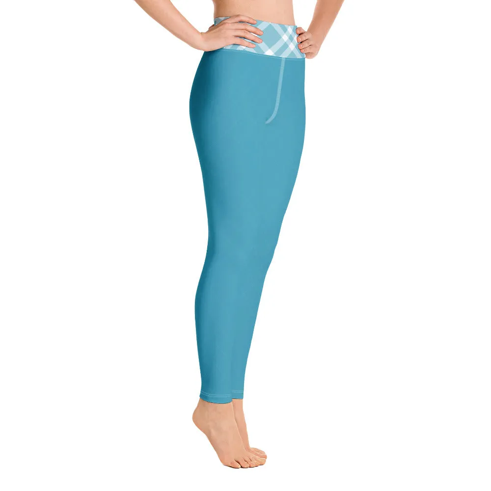 Teal Blue Yoga Leggings