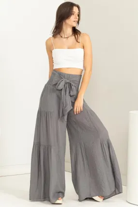 Tiered Wide Leg Pant