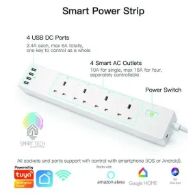 Tuya Wifi Smart Extension Plug