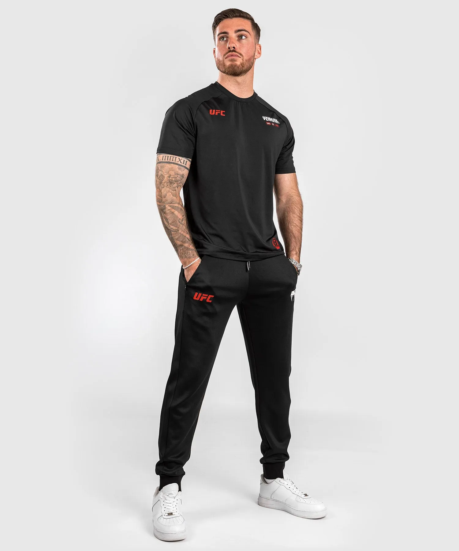 Mens UFC Adrenaline by Venum Fight Week Performance Jogging Pants - Black