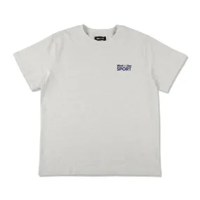 WDS SPORT LOGO TEE / ASH