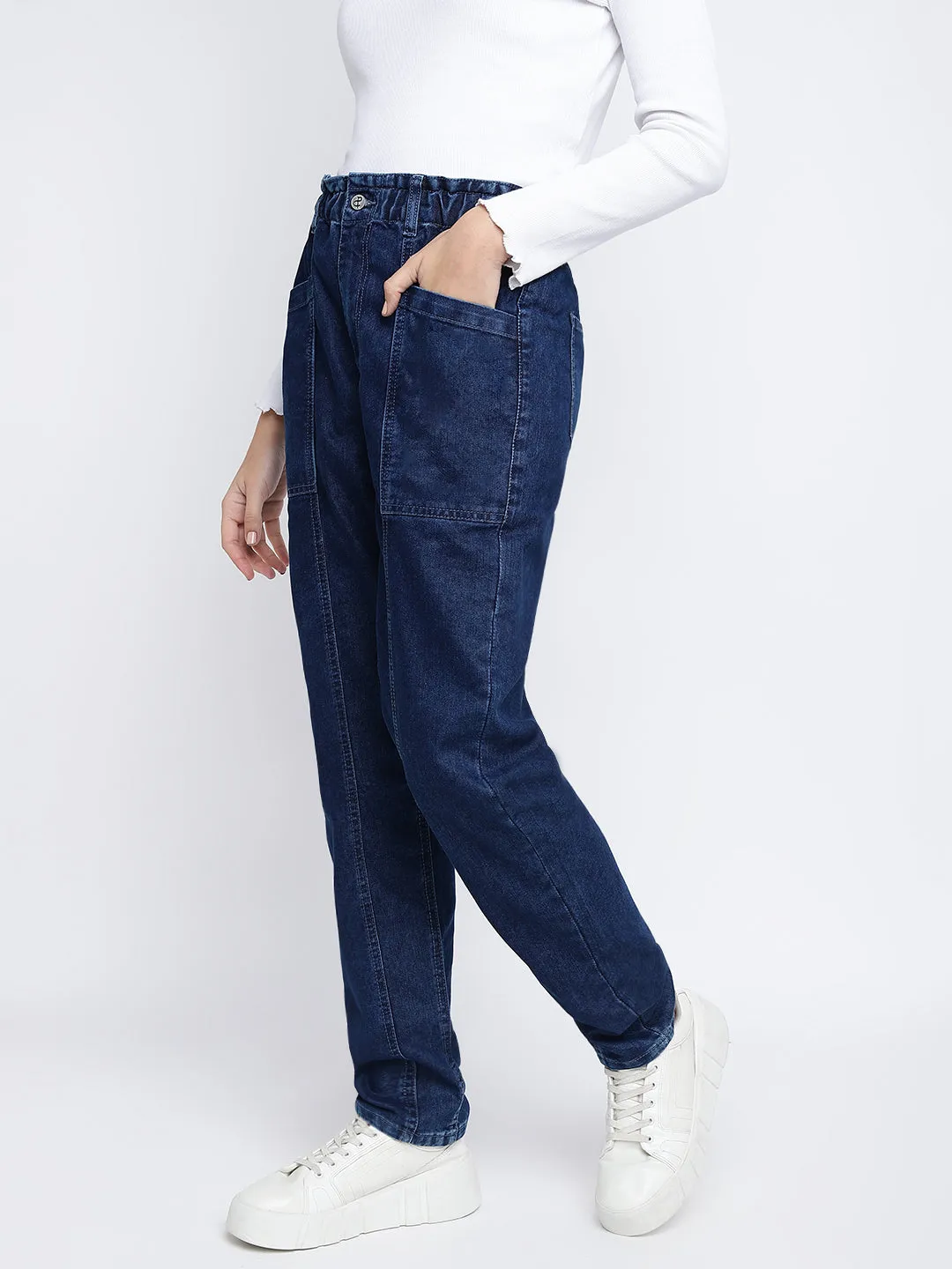 Women Dark Blue Denim Jeans