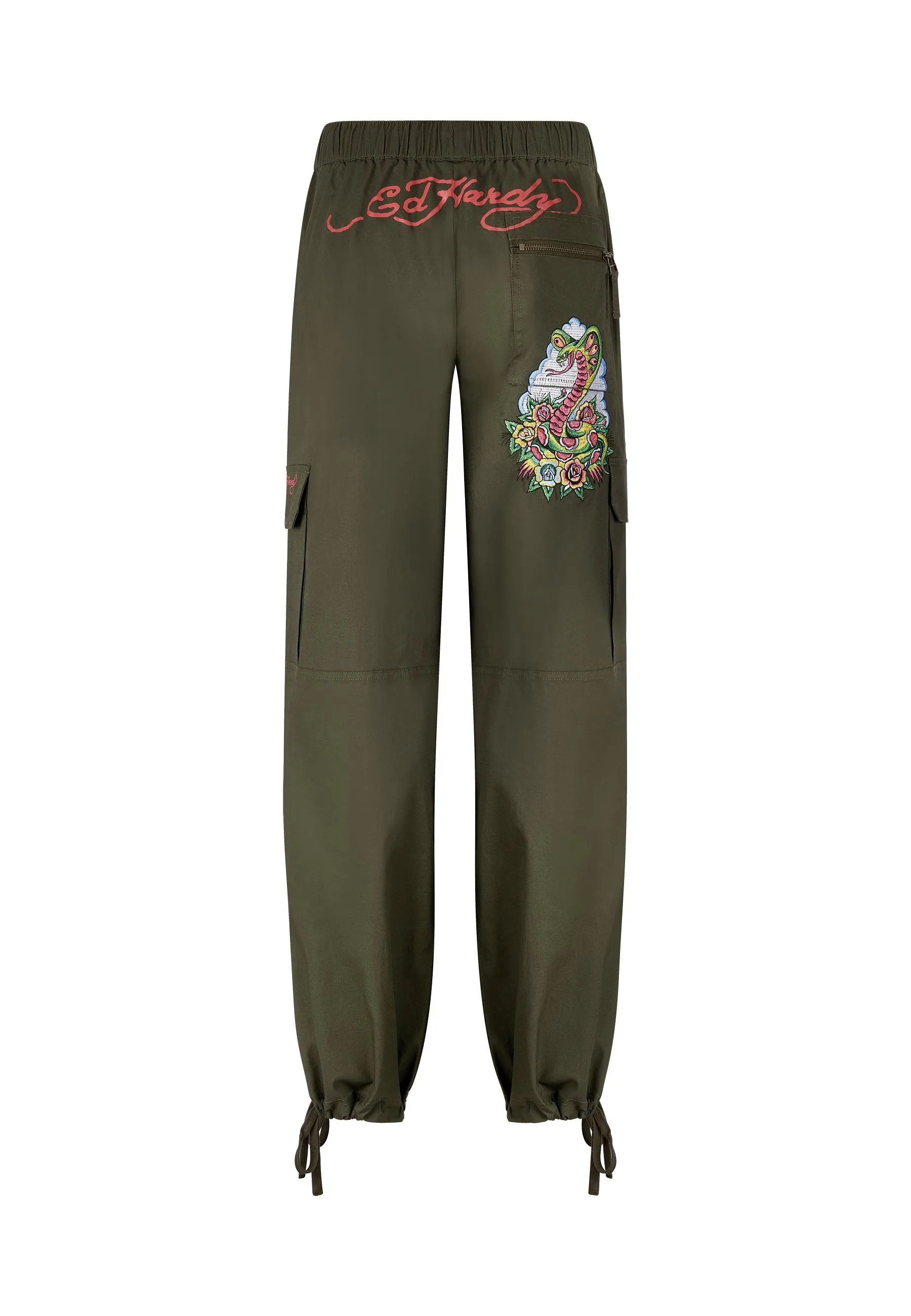 Optimized title: Olive Womens La-Cobra Cargo Trousers