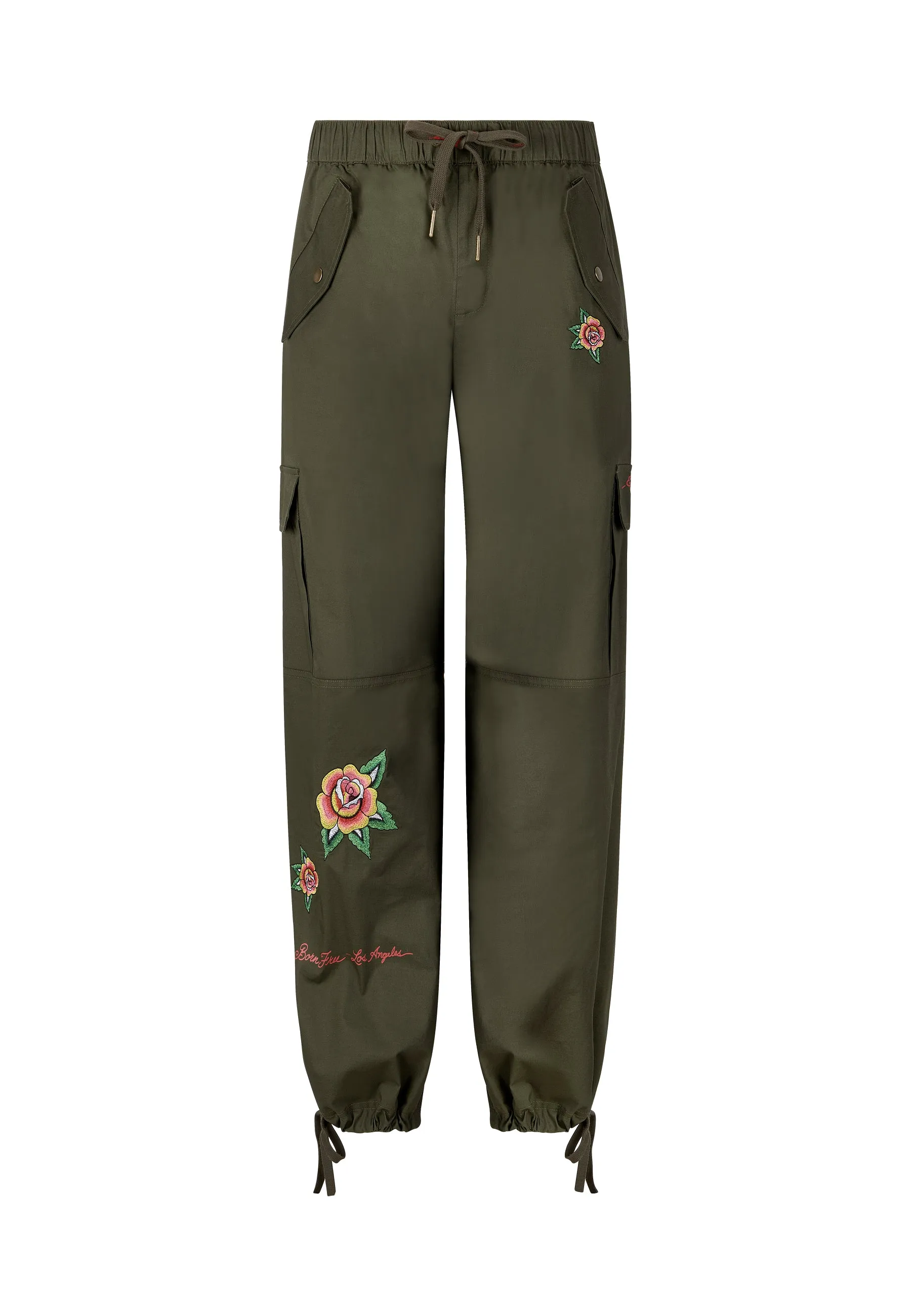 Optimized title: Olive Womens La-Cobra Cargo Trousers