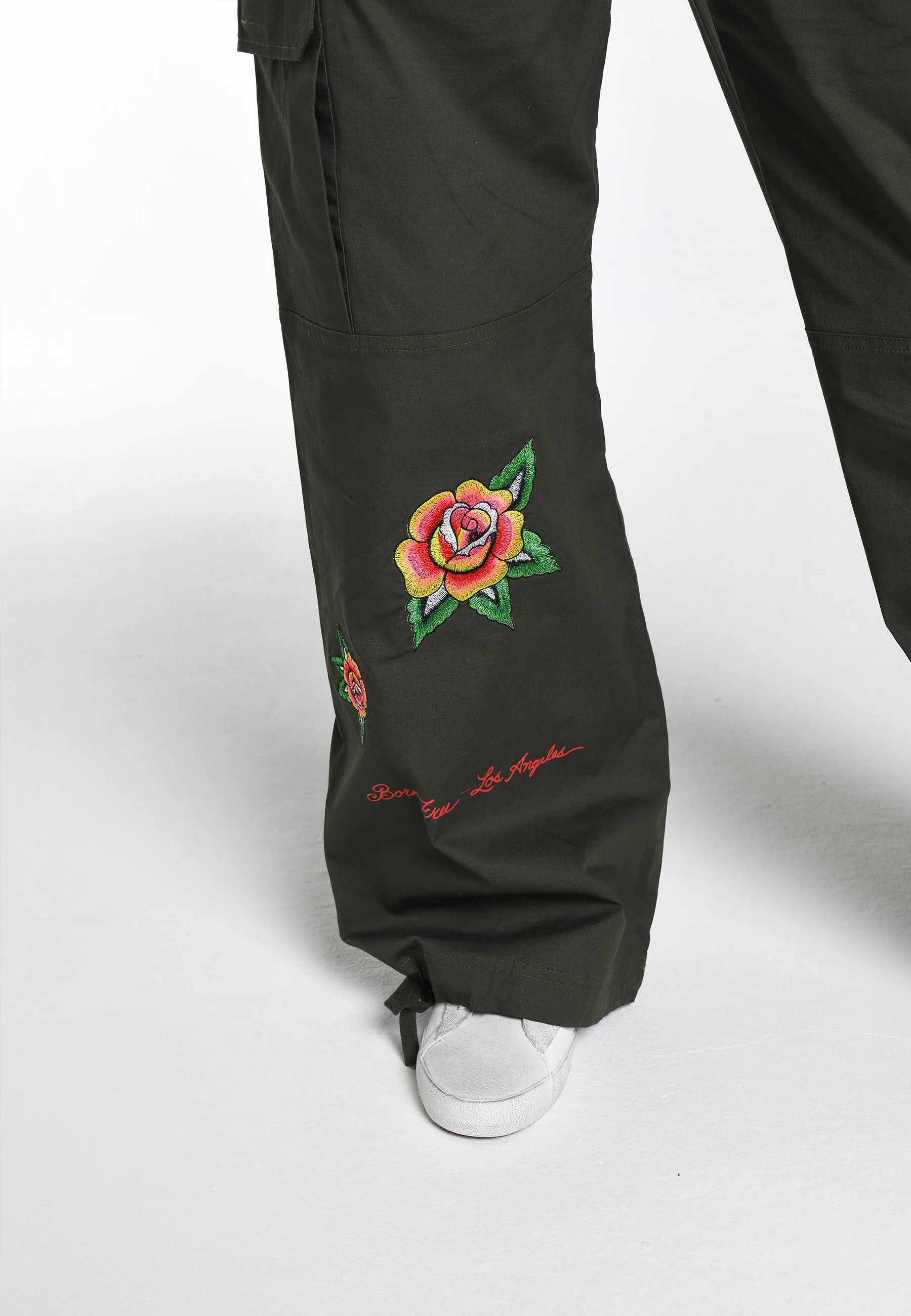 Optimized title: Olive Womens La-Cobra Cargo Trousers