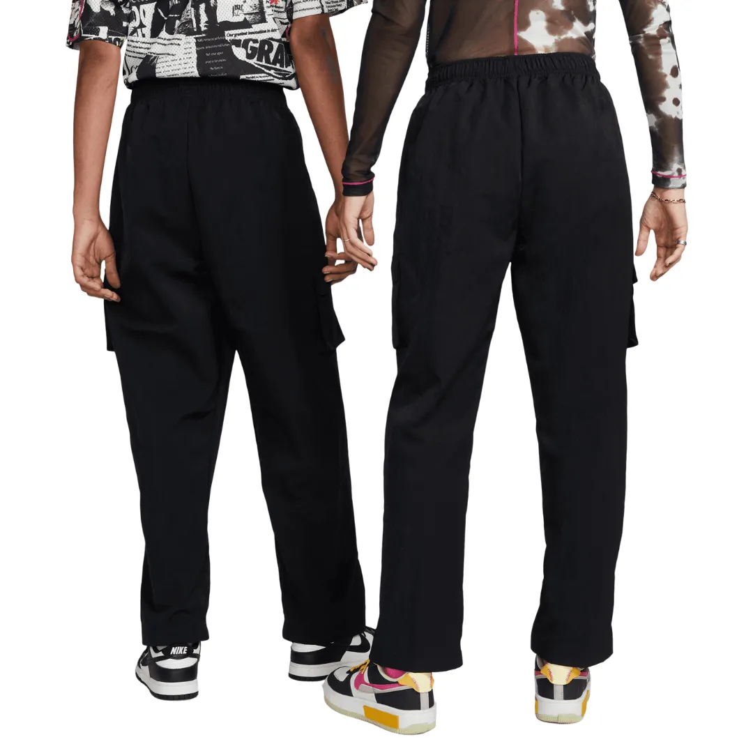 Women's Nike Woven Cargo Pants - Black/White