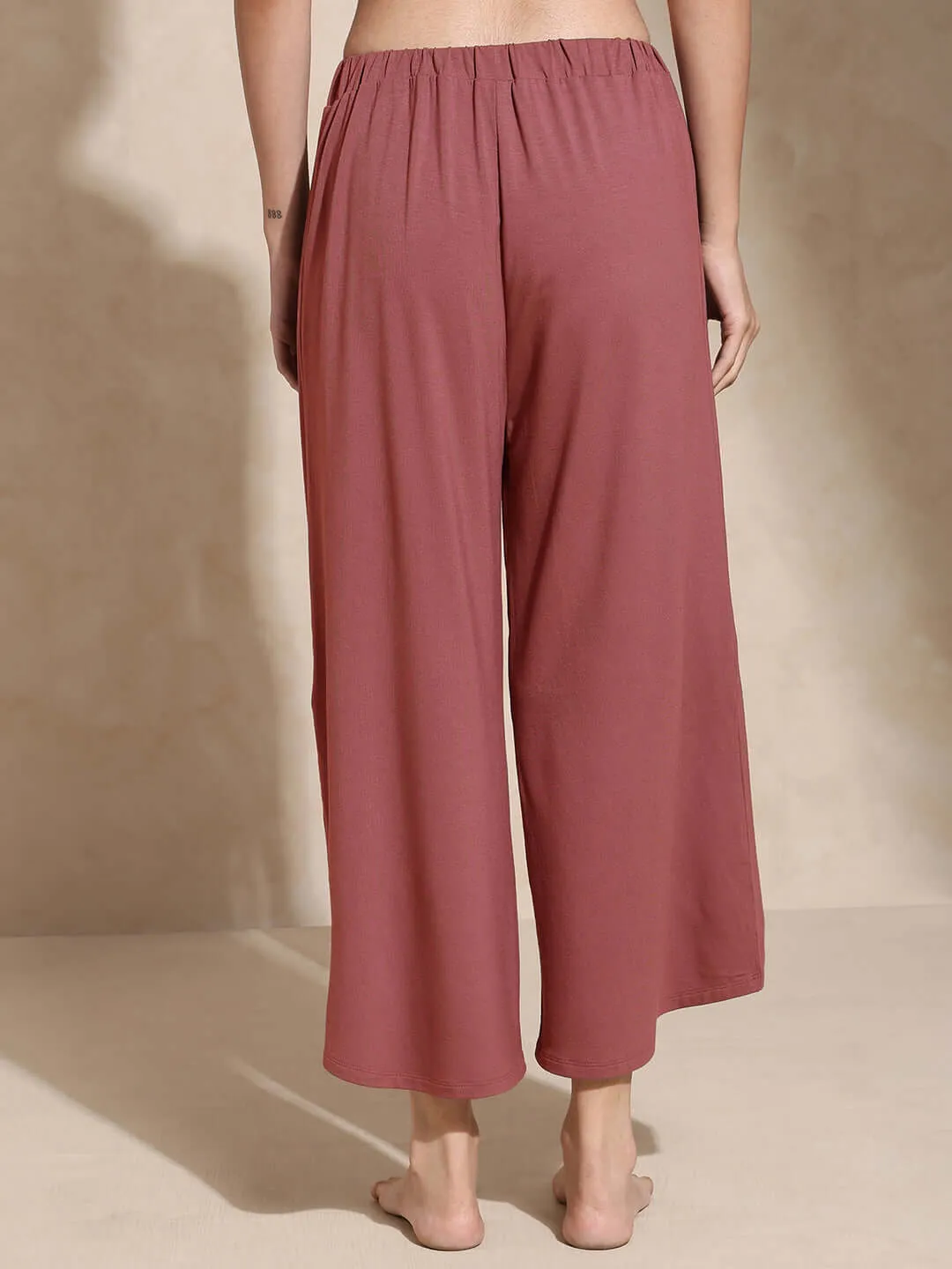 Yoga Tulip Pants Marsala