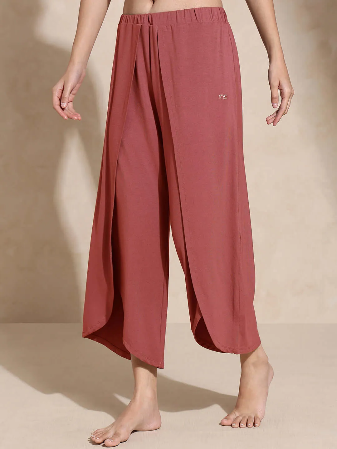 Yoga Tulip Pants Marsala