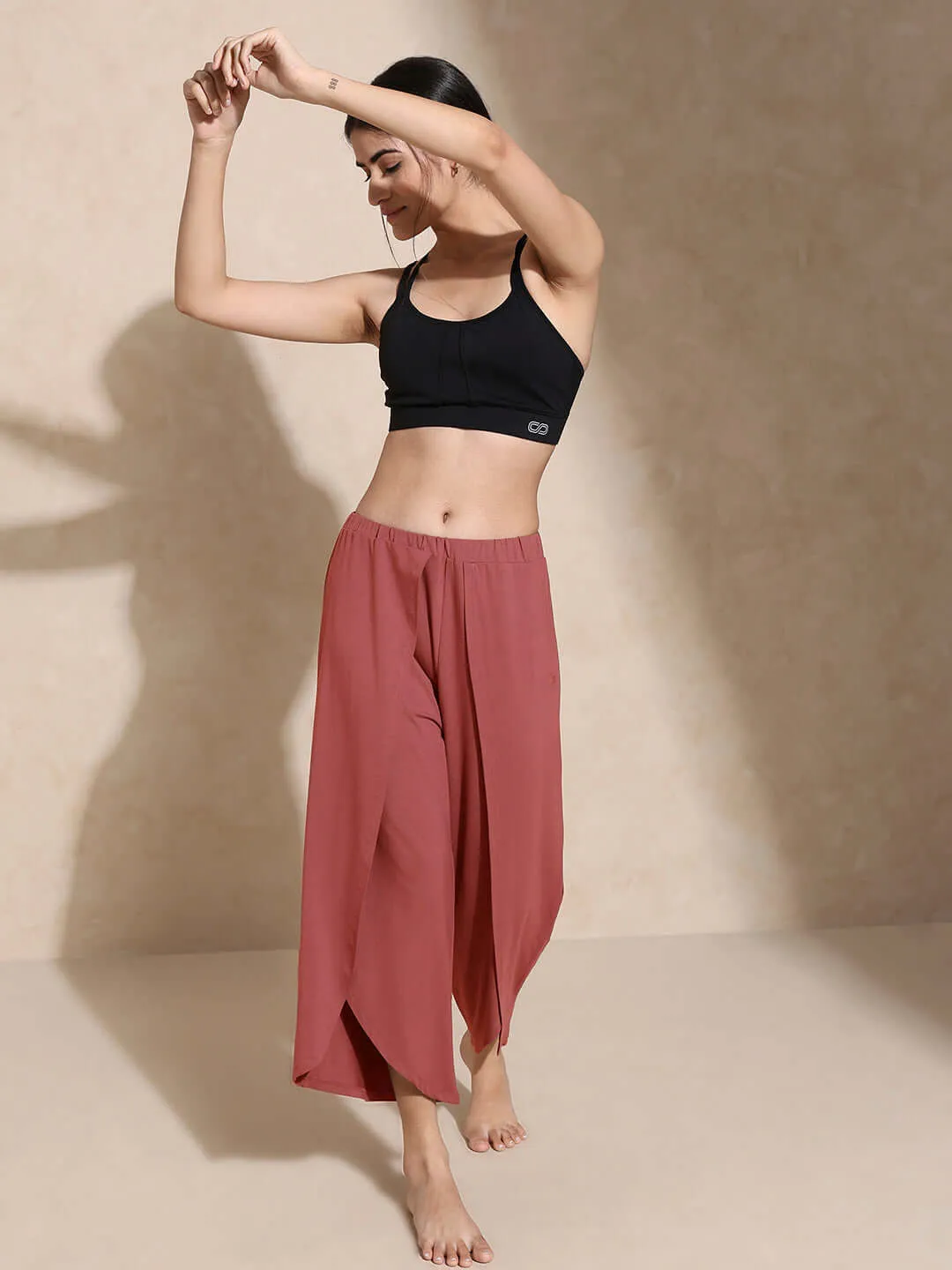 Yoga Tulip Pants Marsala